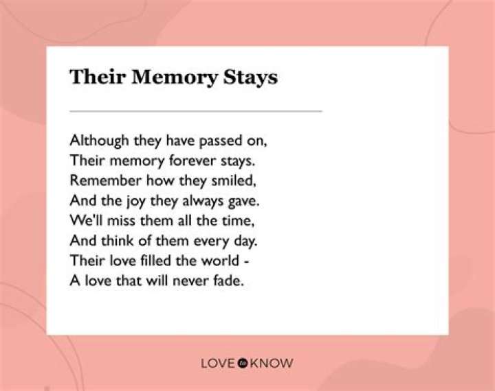 A Touching Obituary Filled With Love And Memories